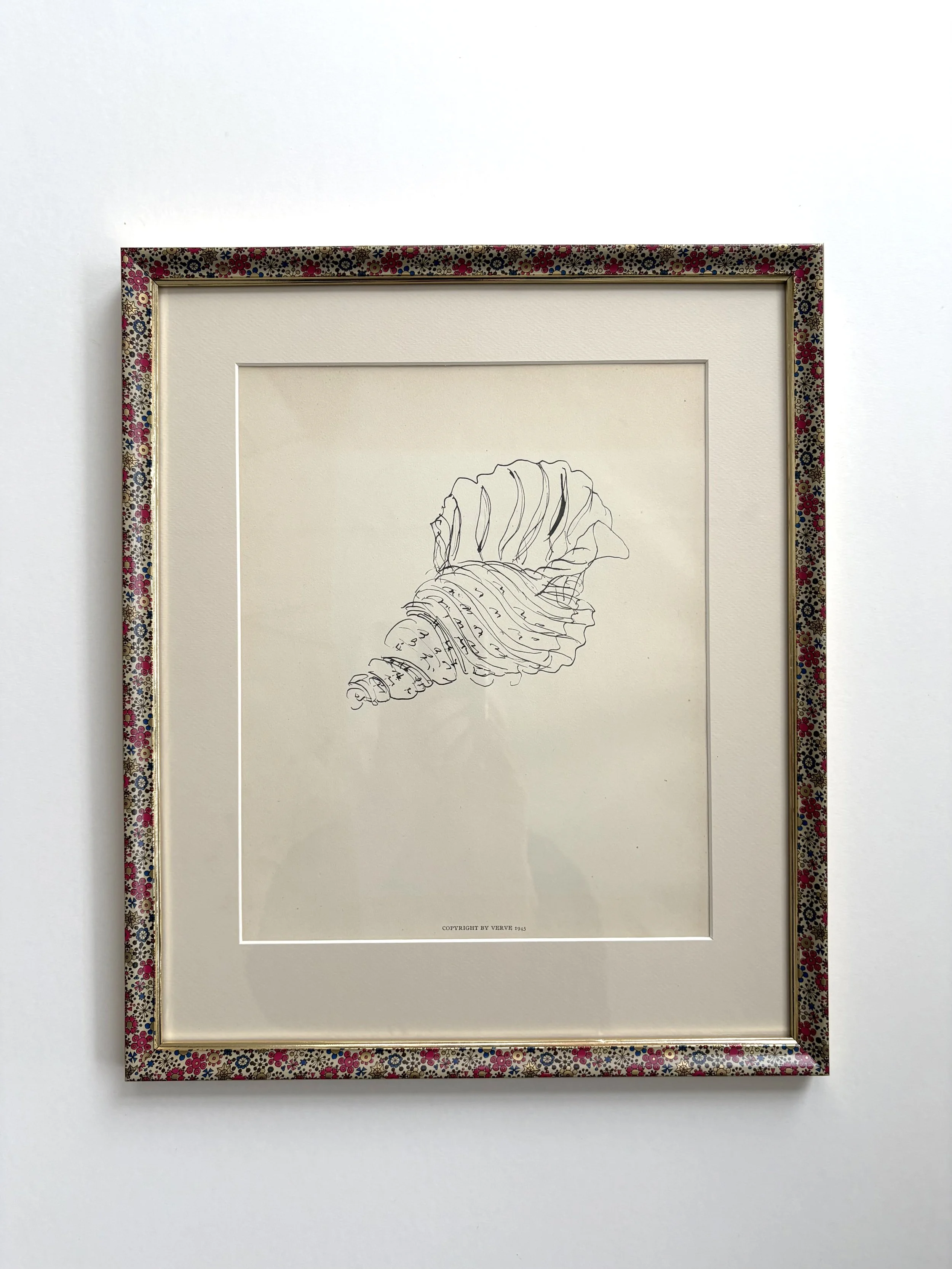 Henri Matisse, original lithograph from Verve 1945, with hand made frame