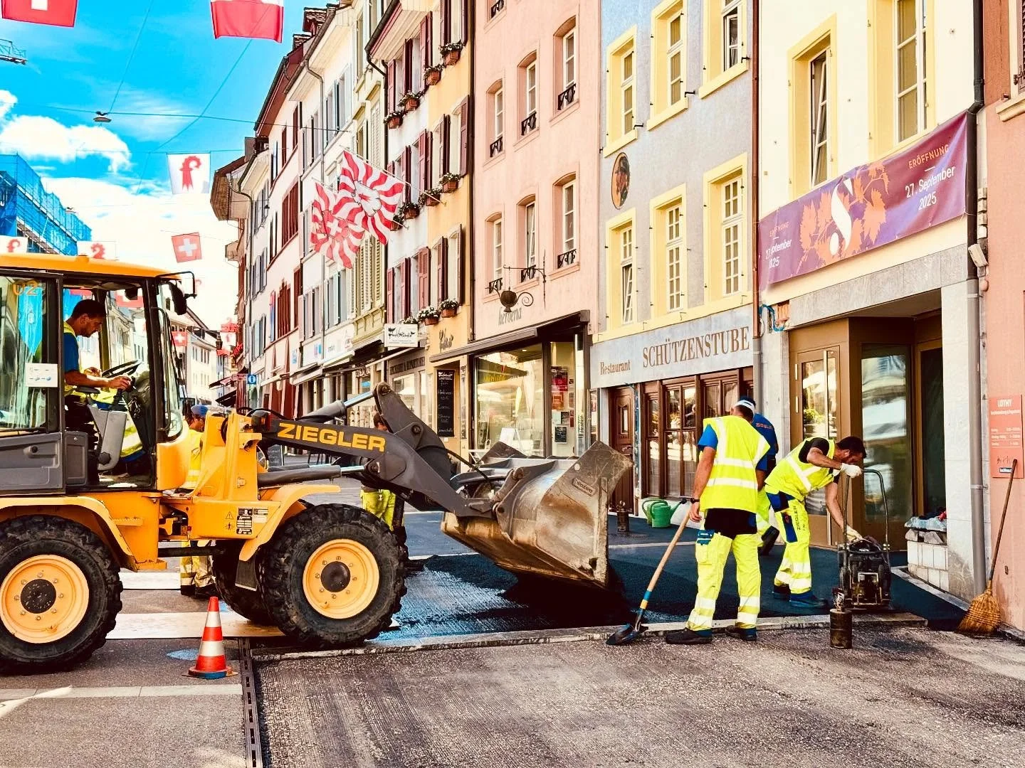 Letzte Instandstellungen vor der grossen Er&ouml;ffnungsfeier am 27.9.2025🚧🦺
