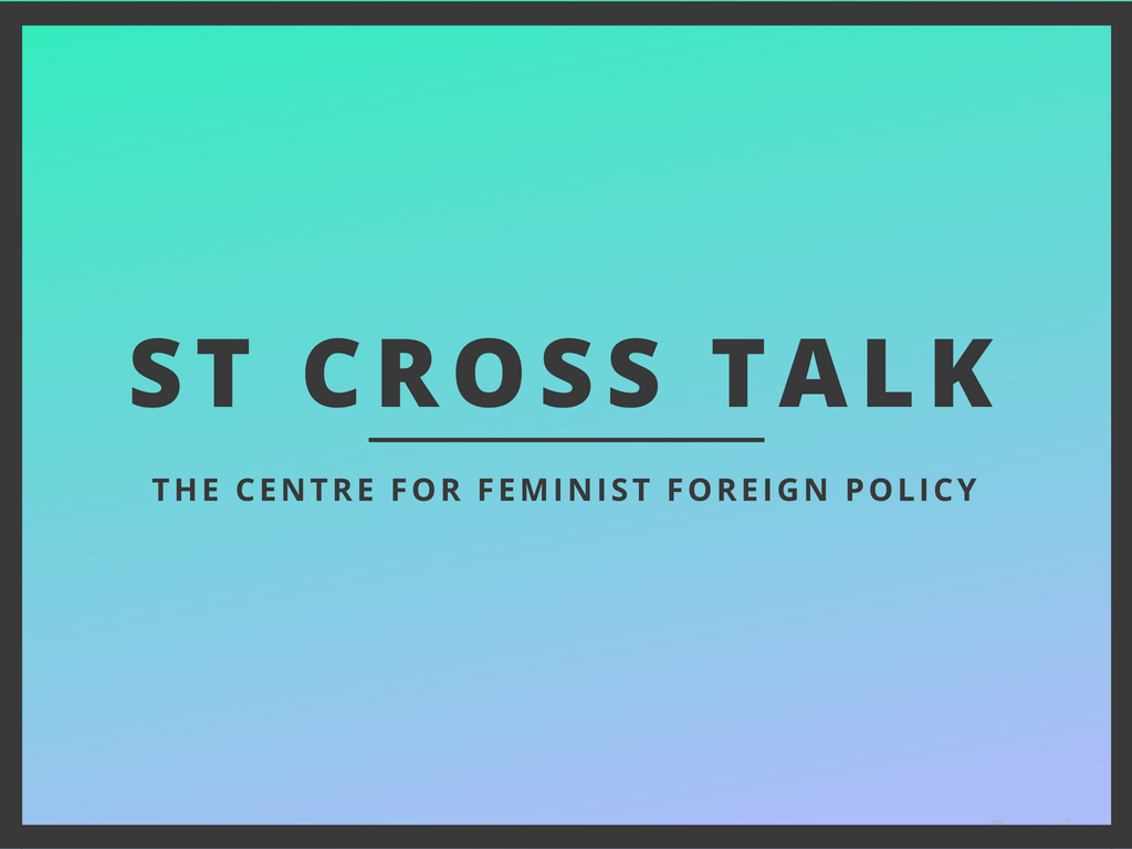 On May 8th 2018, the Centre for Feminist Foreign Policy (CFFP) brought together several panelists for a lively discussion on feminist foreign policy and diplomacy at the St. Cross College of the University of Oxford . With CFFP co-founder Kristina Lunz moderating, the panelists - Marissa Conway , Dr. Jennifer Cassidy and Sharinee Jagtiani - explored the evolution of feminist foreign policy, ethnocentrism in IR thought, and the fight to ‘decolonise’ foreign policy – starting with the reading lists.