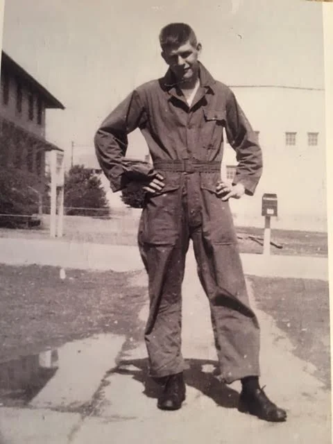 Red Sheffer exhibiting Air Force cool