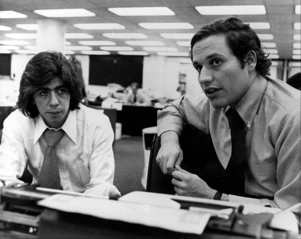 The real Carl Bernstein and Bob Woodward.