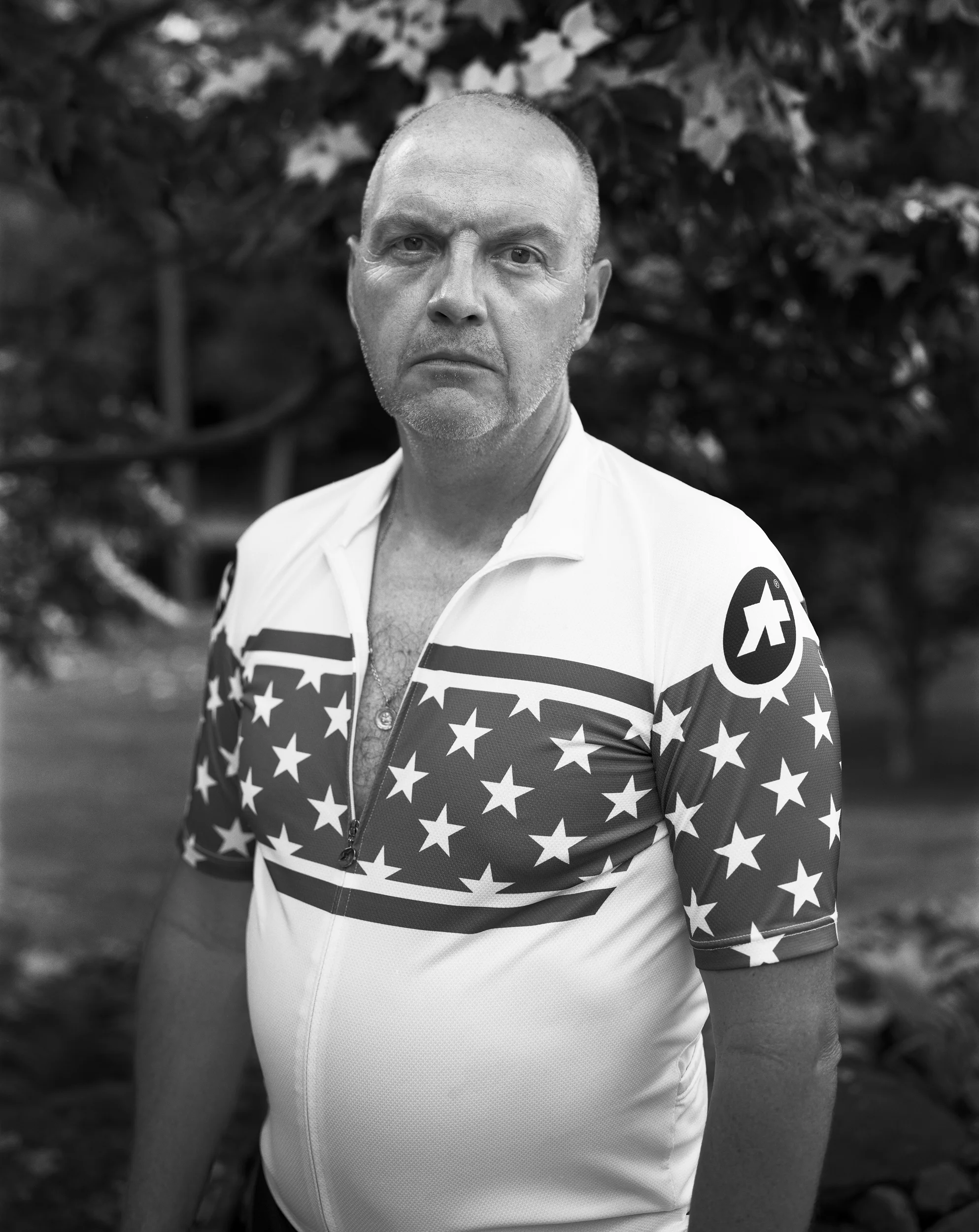 Me after a training ride. No one told me to smile or suck in my gut.