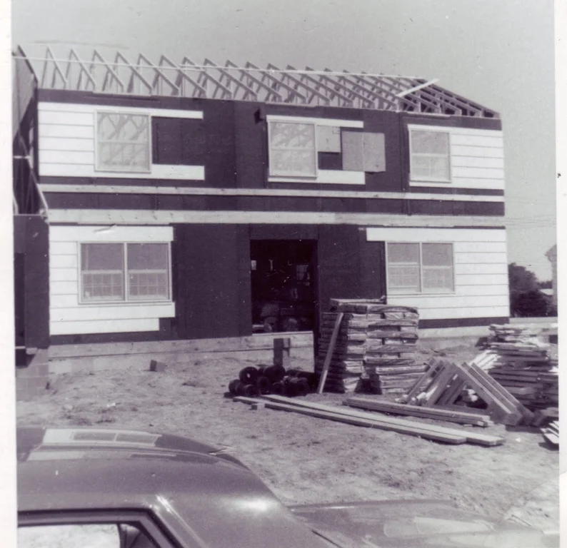 The "mansion" being built. 