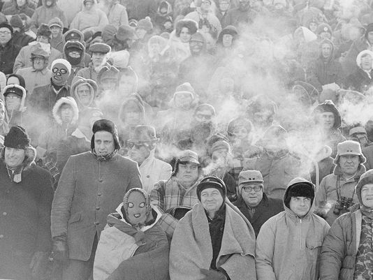 Packer fans at the December 1967 "Ice Bowl."