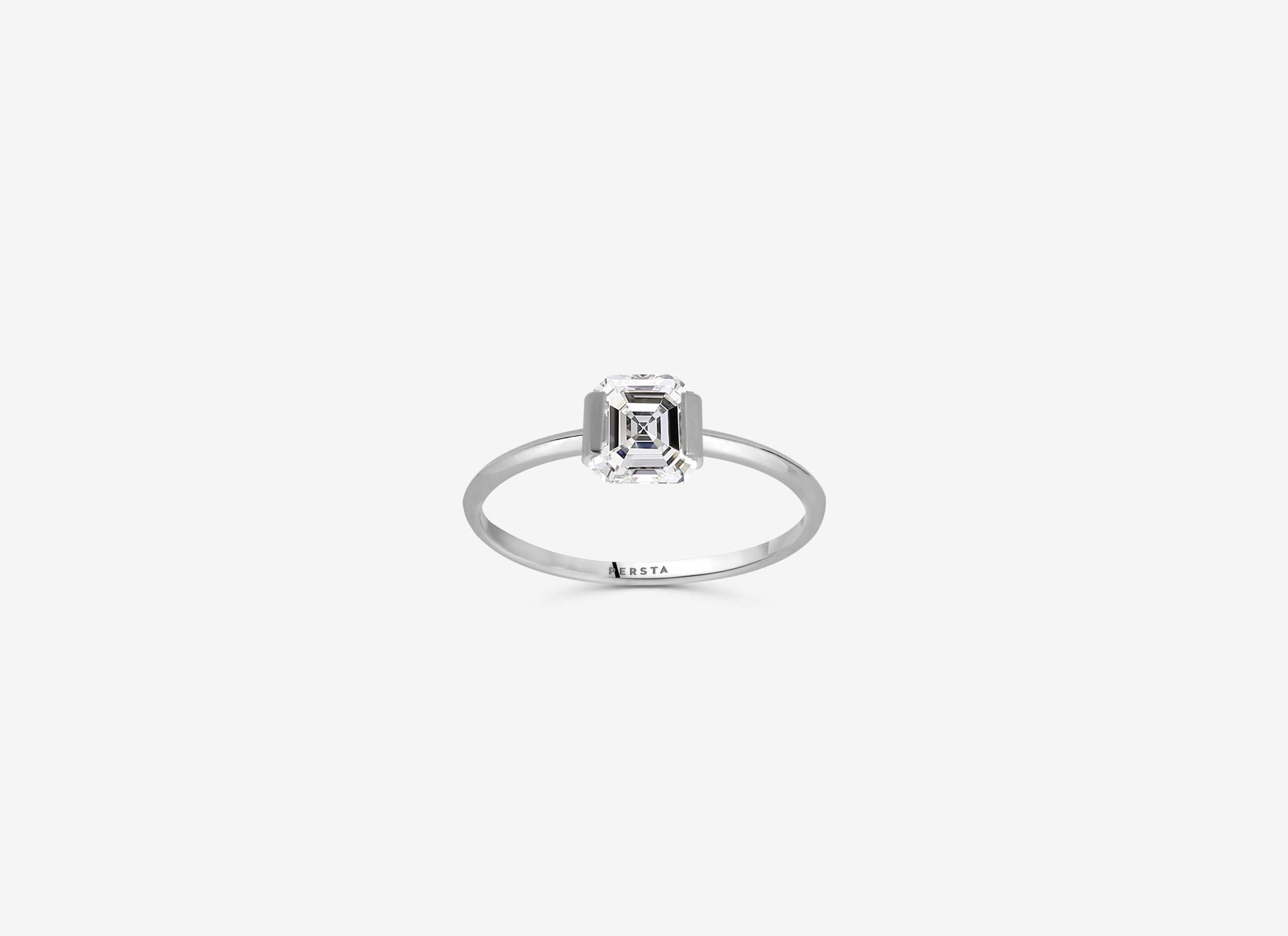 SOLITAIRE BISEAU | DIAMANT TAILLE ASSHER