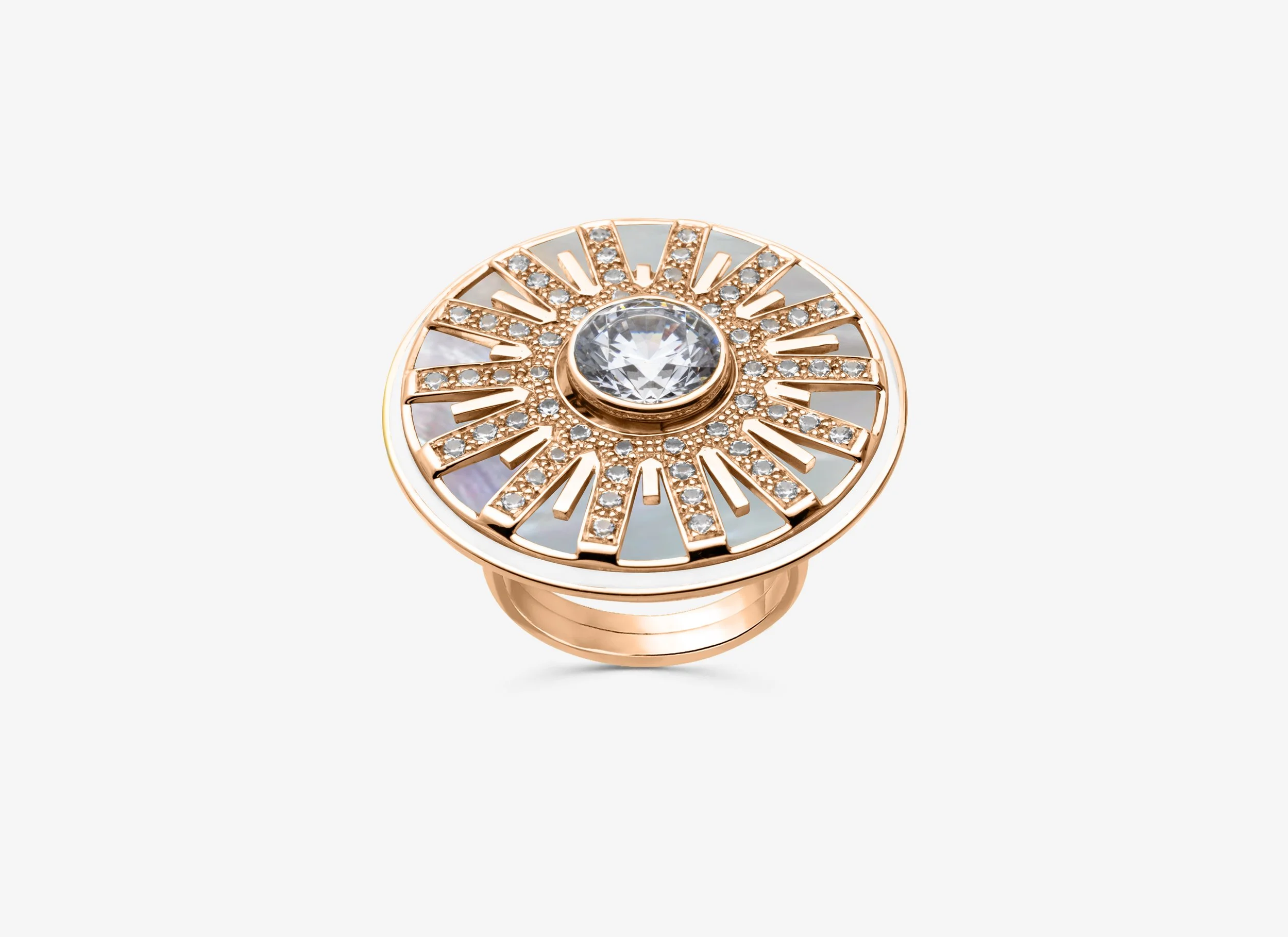 Bague persta en or 18 carats et diamant éthique