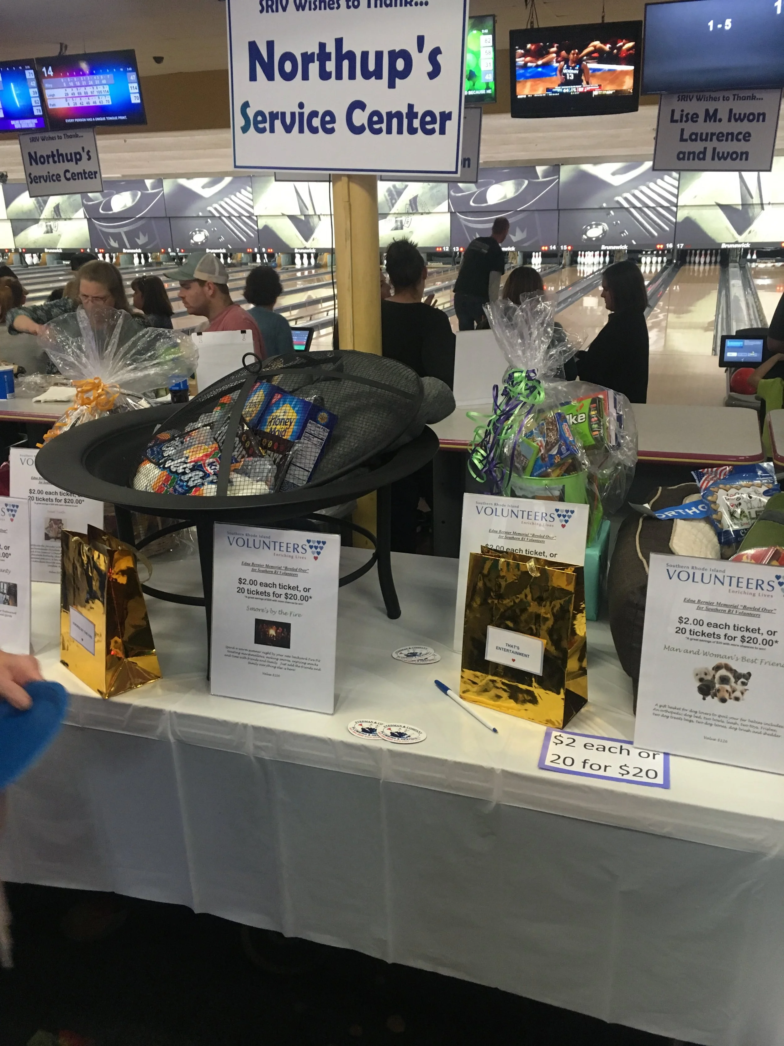 Bowled Over Thank You's: Lane Sponsors