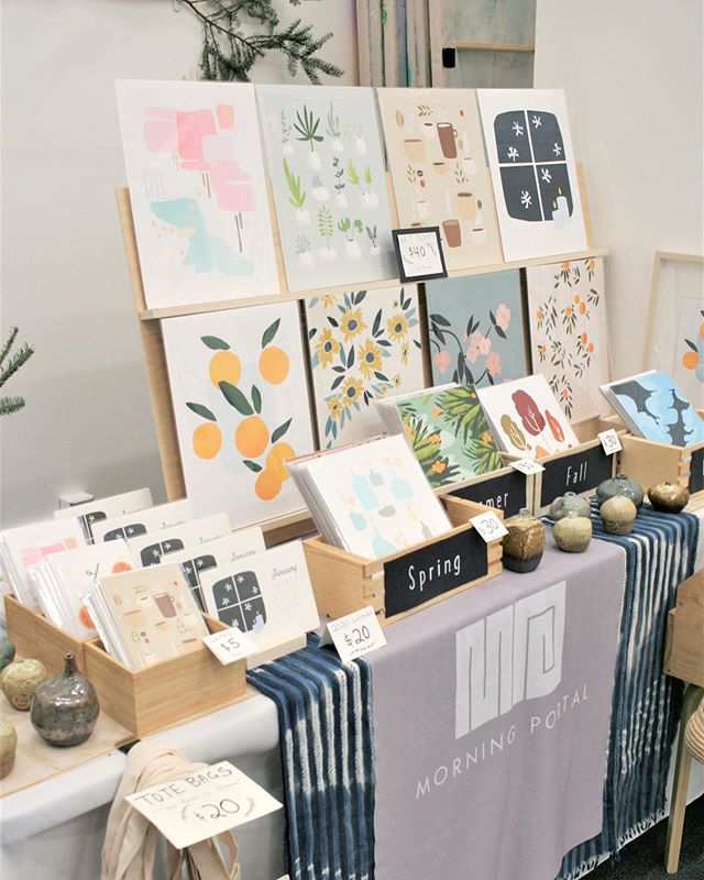 Today is the last day of the Holiday PopUP Shop! Come by today and pick up unique @morning_portal art prints, ceramics, and calendars!  Today from 11-4 Van Ness Main Street, 4340 Connecticut Ave NW, Washington, DC 🎄✨