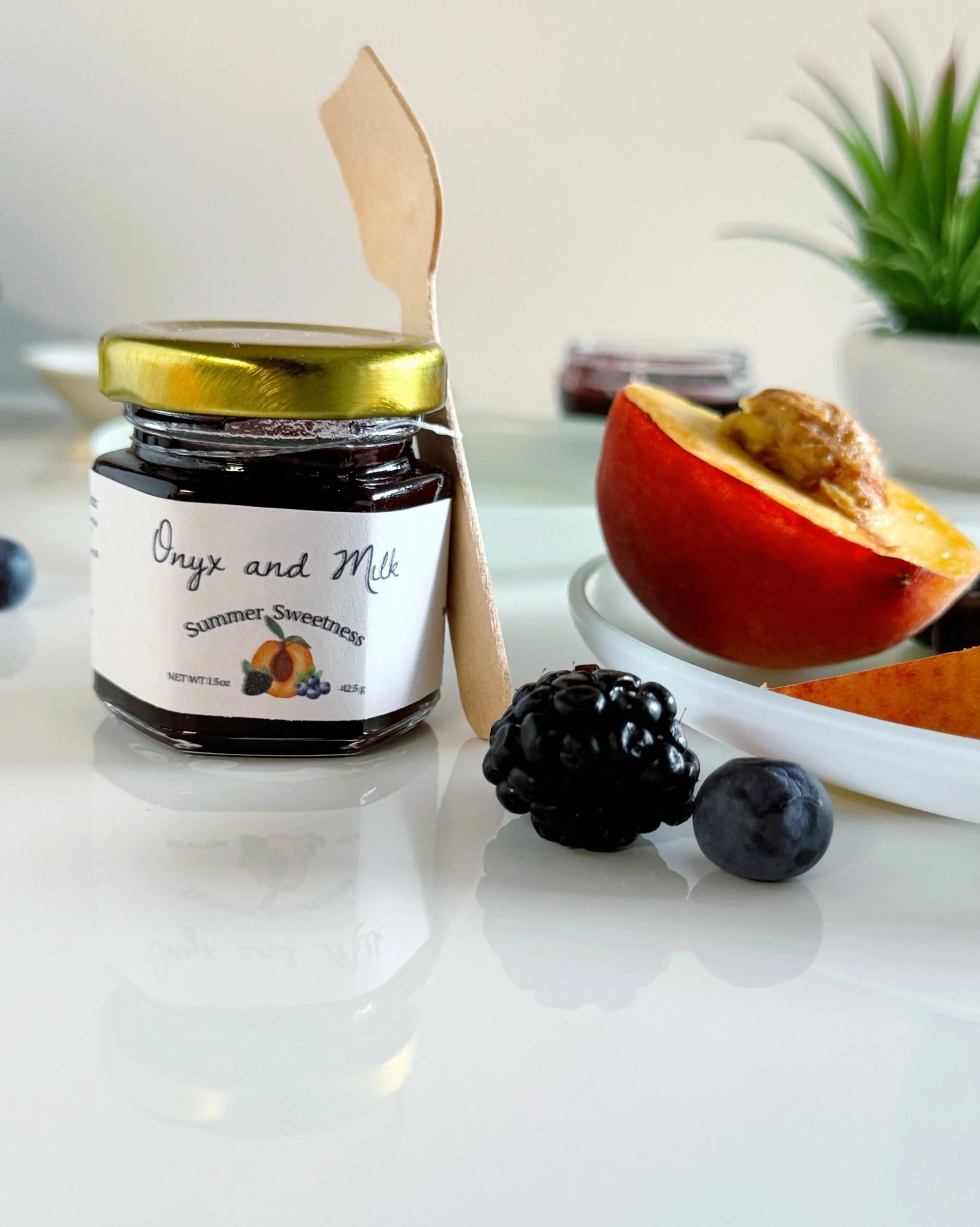 The Sweetness of Summer: Blackberry, Blueberry, and Peach Jam  