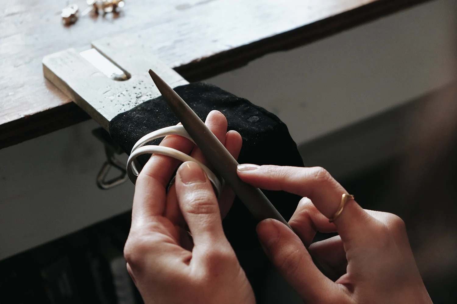 Filing a cuff.jpg