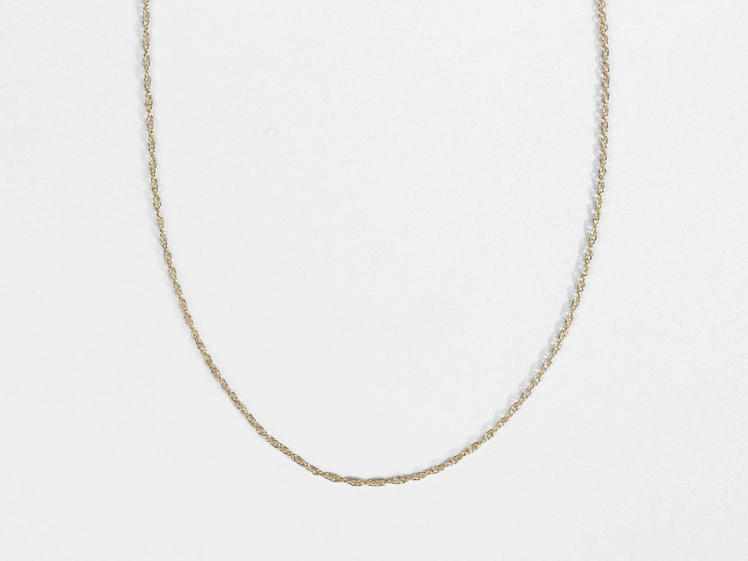 14k gold rope chain necklace