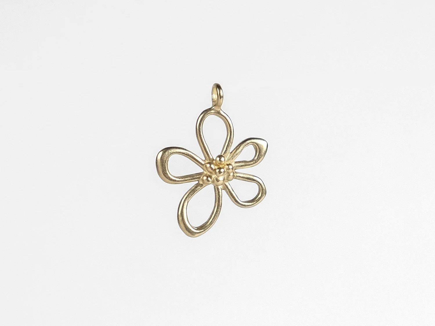 Wildflower Charm in gold