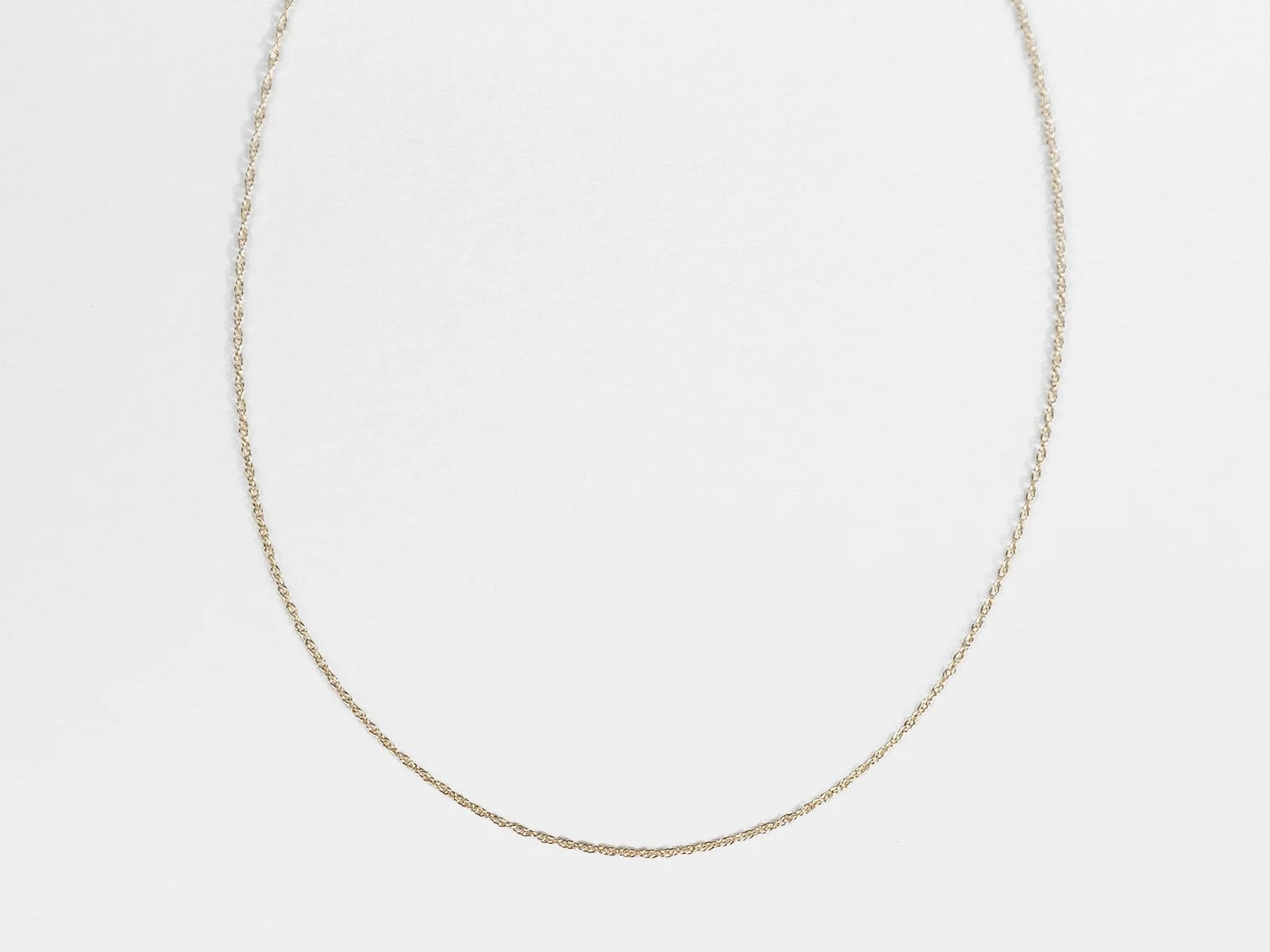 14k gold rope chain necklace