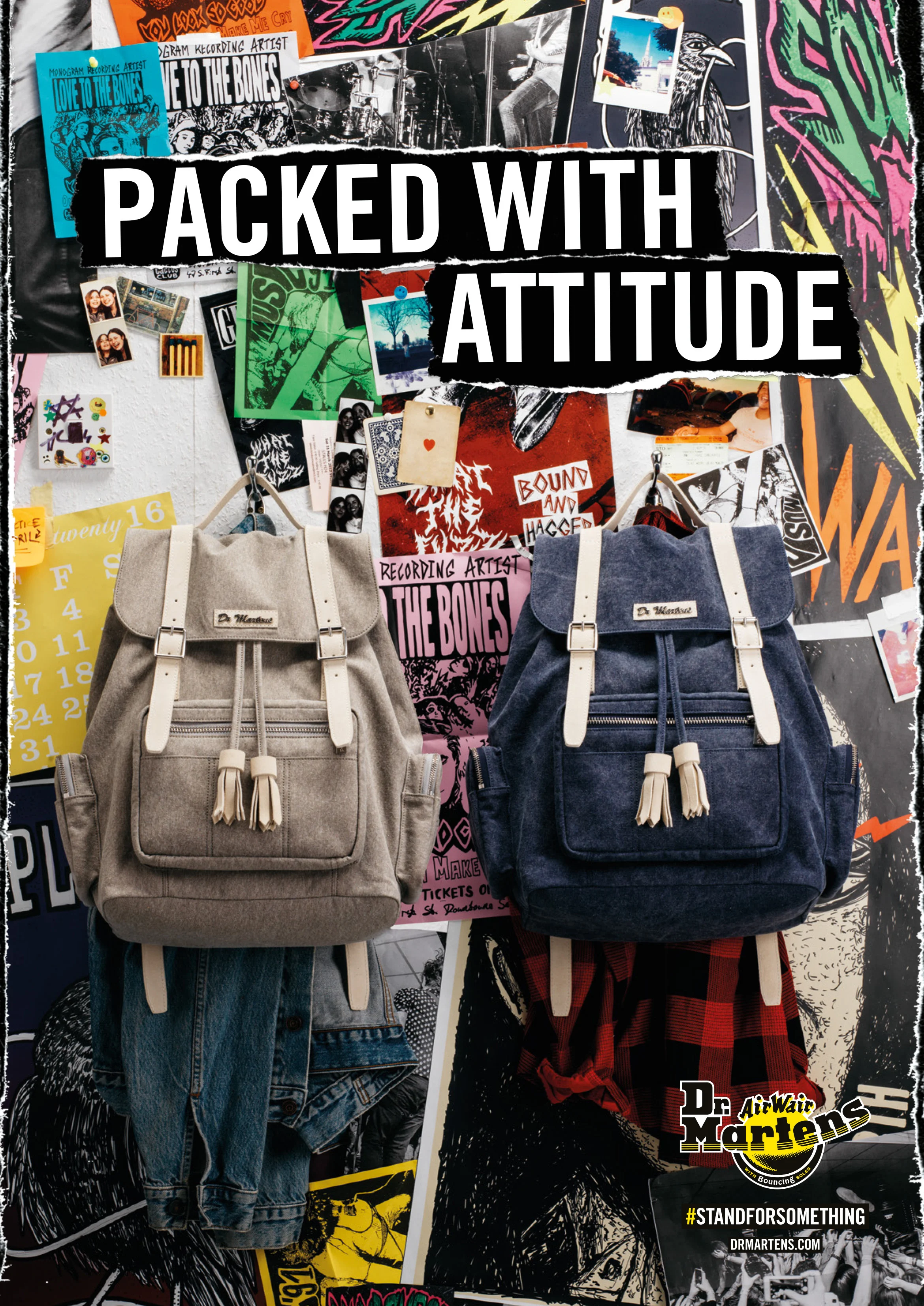 Dr Martens Set design backpacks 90s bedroom