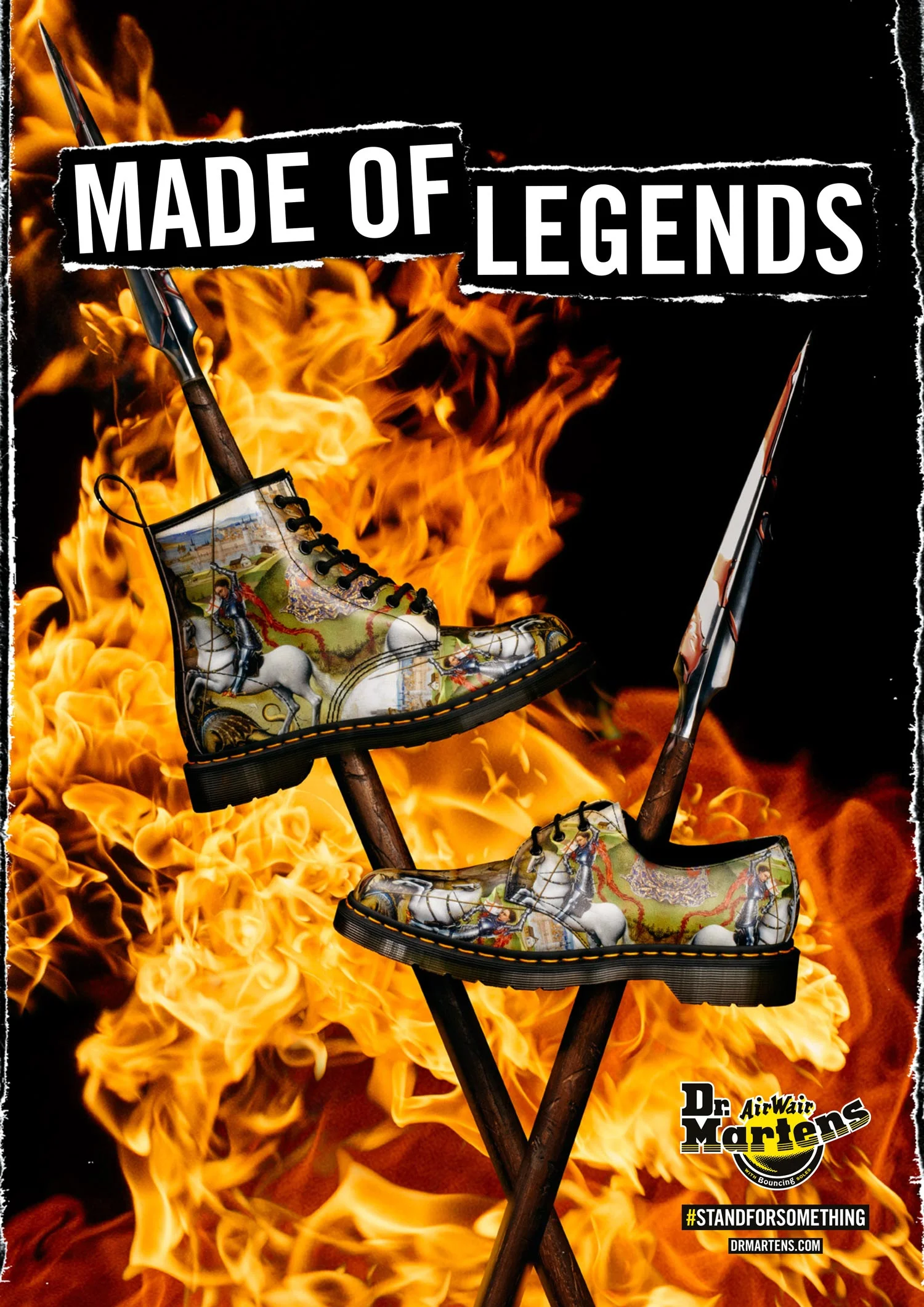 Dr Martens Set design flames