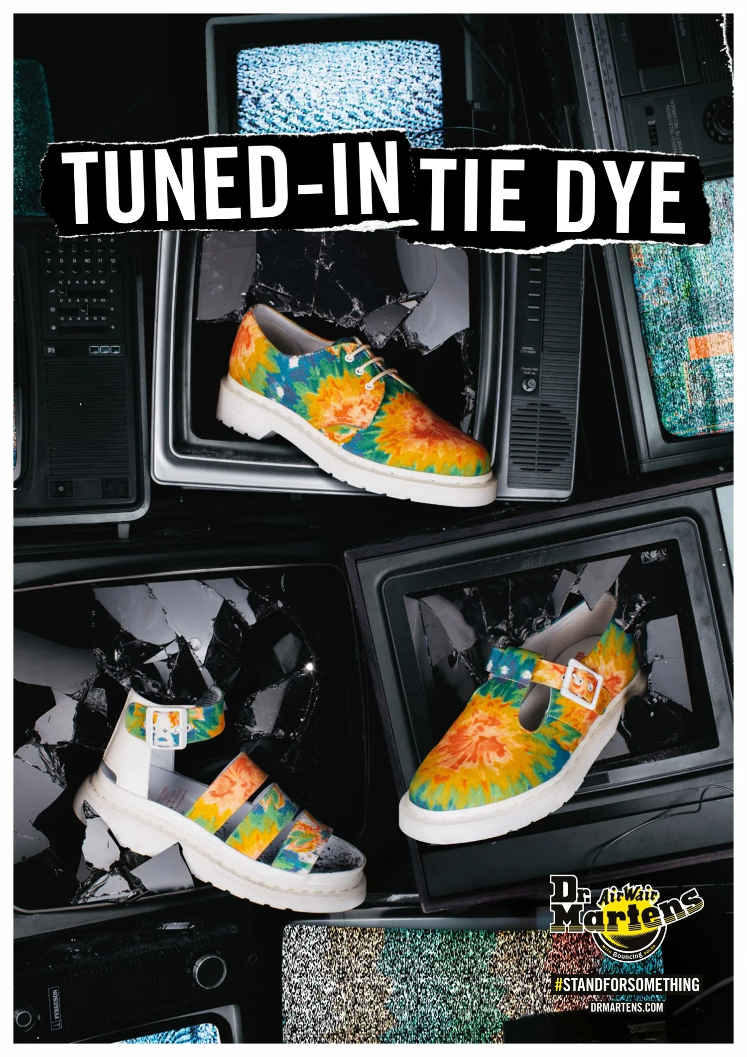 Dr Martens Tie dye Set design smashed screens