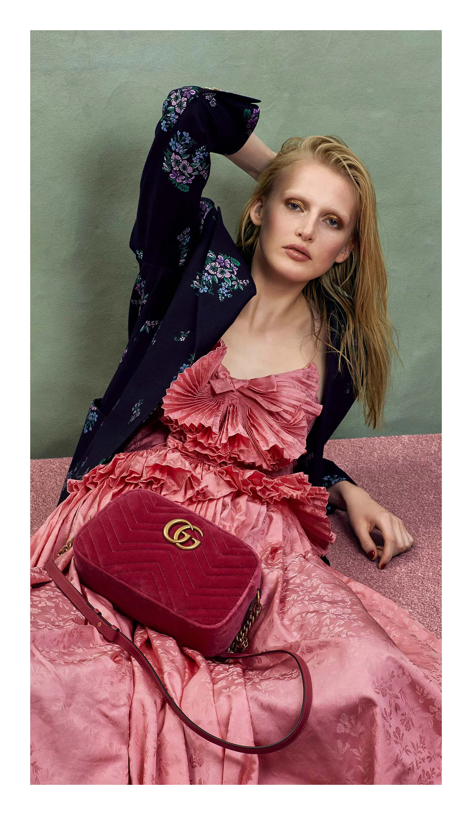 Border-Gucci-Matches-pink-ruffle-dress.jpg