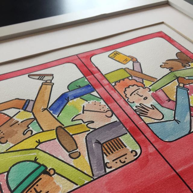 All finished...
#jackramsay #skitcity #painting #watercolor #fullcolour #londonunderground #tube #subway #handpainted #art #illustration #illustrator #design #designer #artist #artwork #framed #mounted #forsale #transportforlondon #commute #commuters