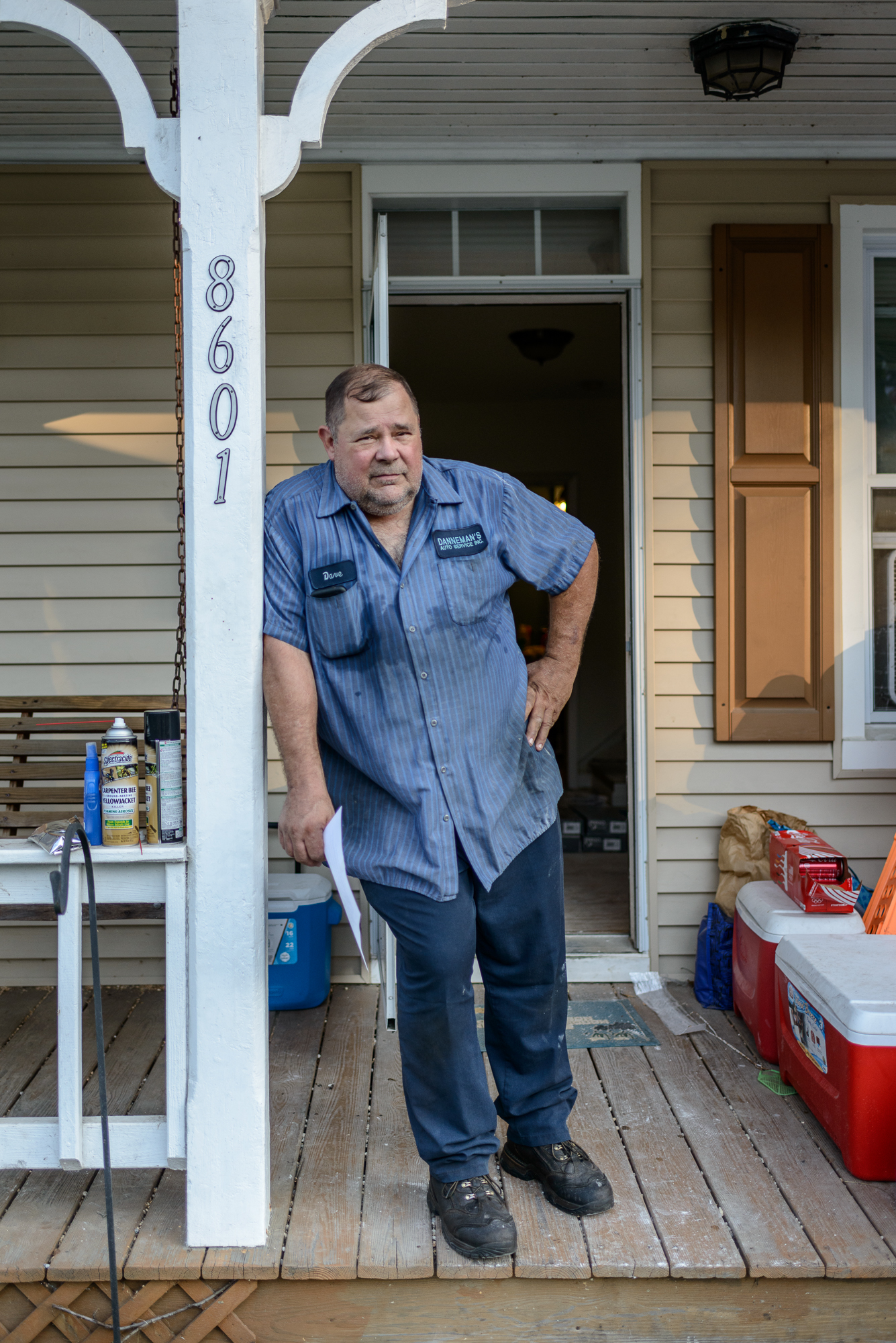 Dave During Flood Renovation, Ellicott City, Maryland, 2016