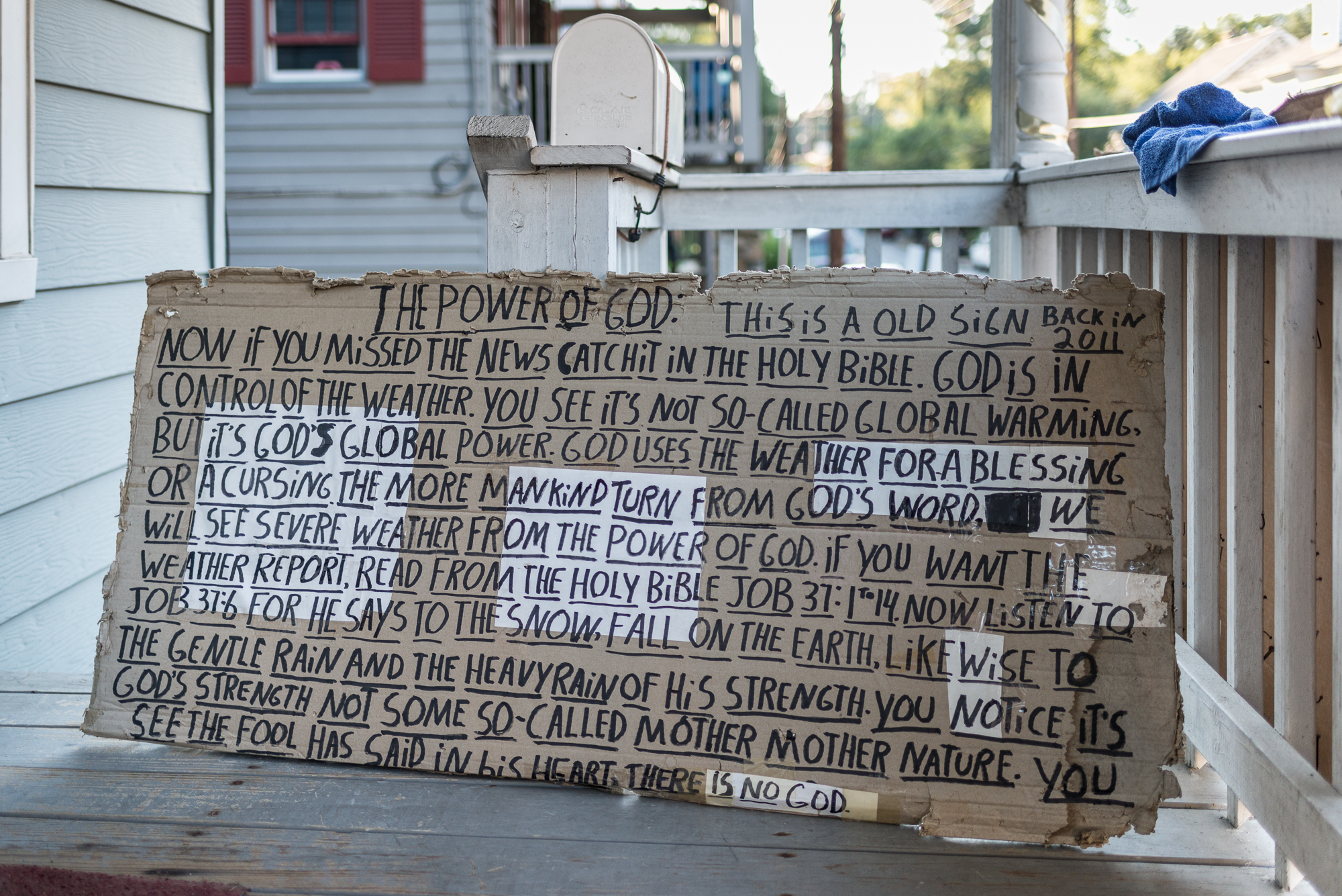 Sign, Ellicott City, Maryland, 2016