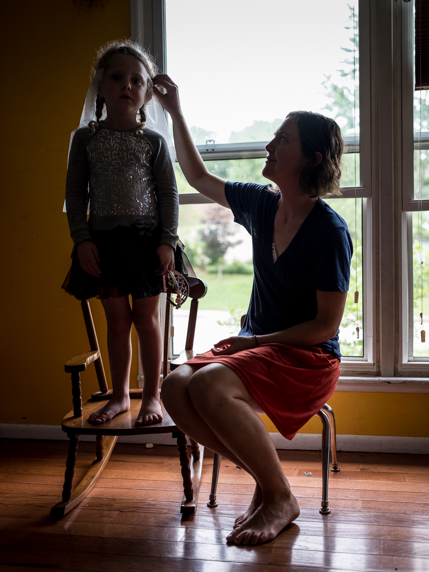 Laura and Alice, at the Bloomington Catholic Worker, Bloomington