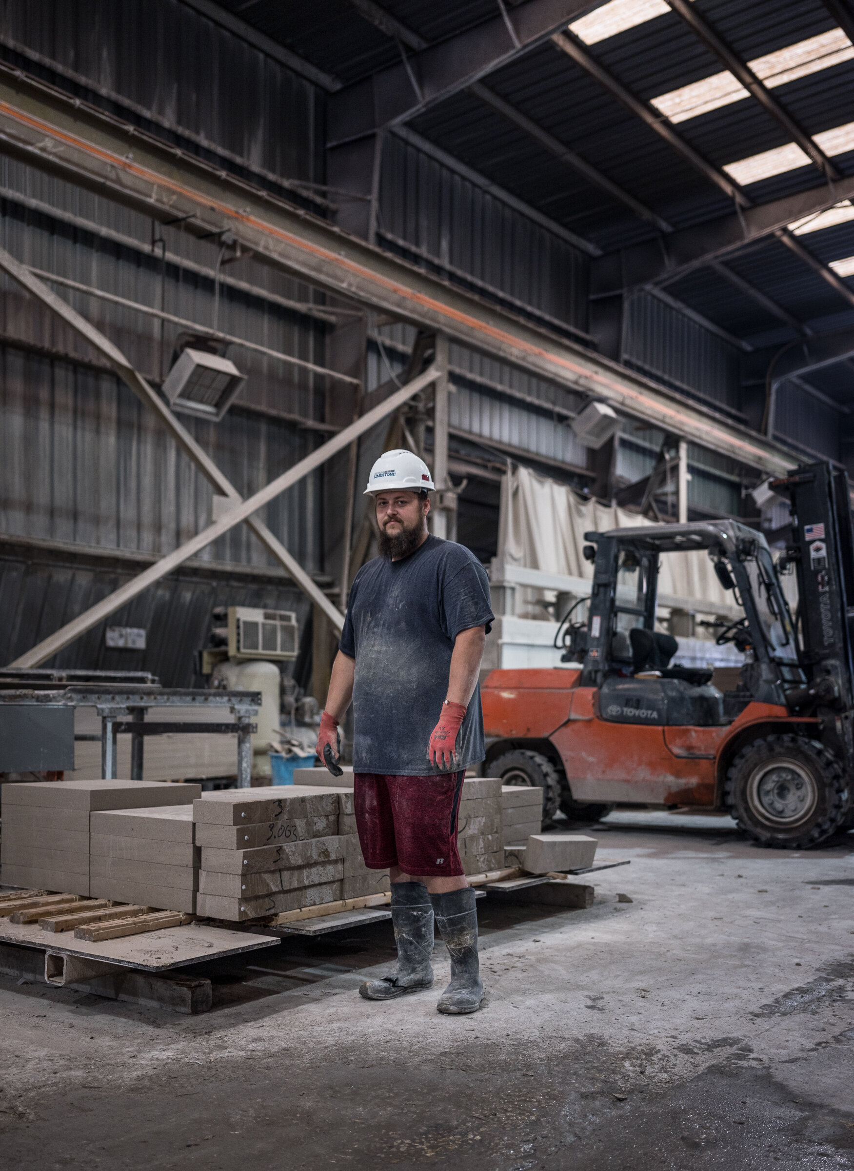 Mill Worker, Empire Quarry, near Bloomington, Indiana, 2018