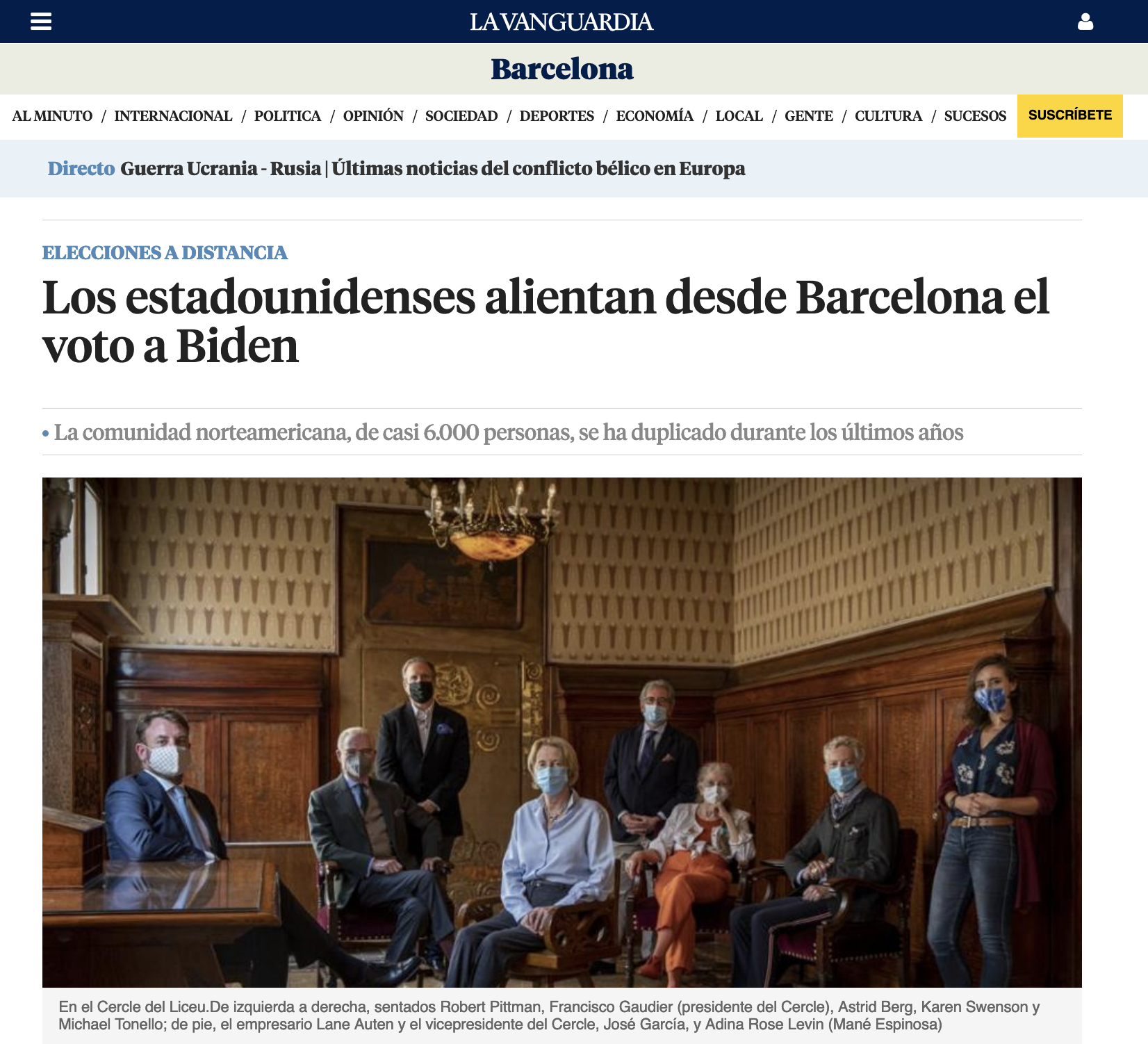 La Vanguardia article screenshot.png