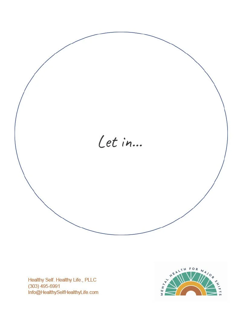 Let In/Let Go: A Self-Reflection Activity