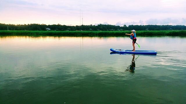 To avoid exercise ruts--TRY SOMETHING NEW.  To get moving if you aren't exercising--TRY SOMETHING NEW.⁣
⁣
ASK-Do you just think exercising only involves the gym or  activities like running?  Have you ever tried something new like SUP (stand-up paddle