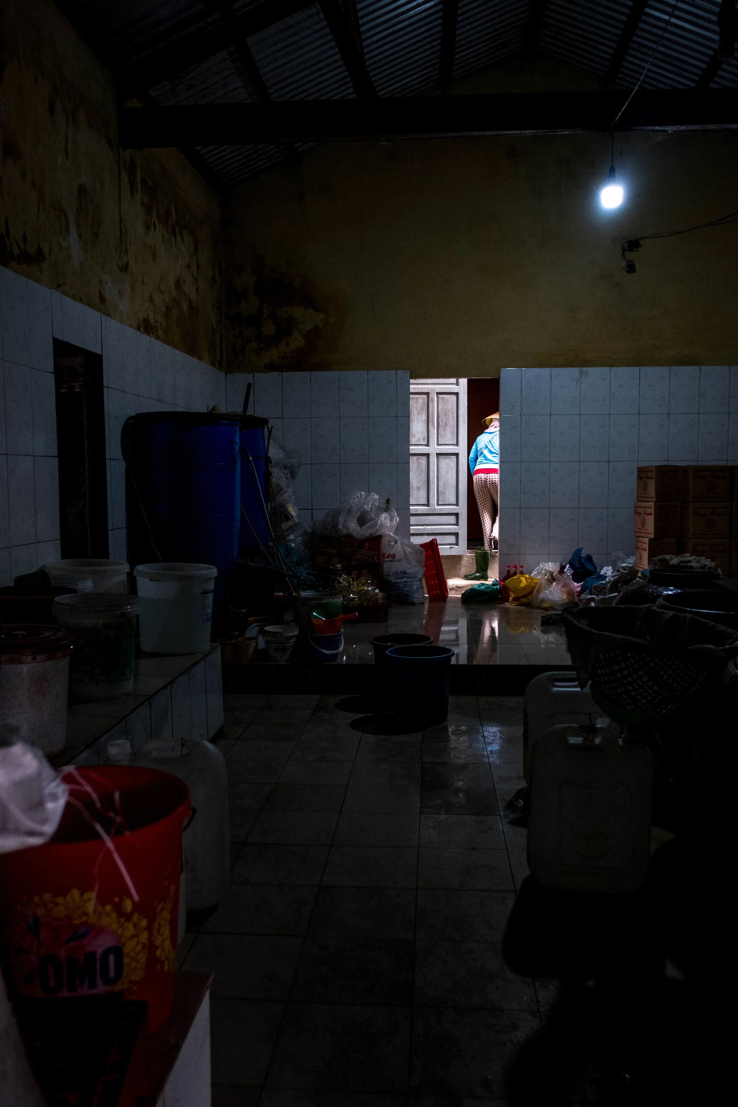 Fish sauce factory outside of Hoi An, Vietnam