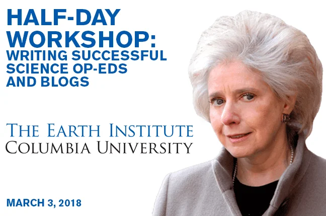 HALF-DAY WORKSHOP: Writing successful science op-eds and blogs