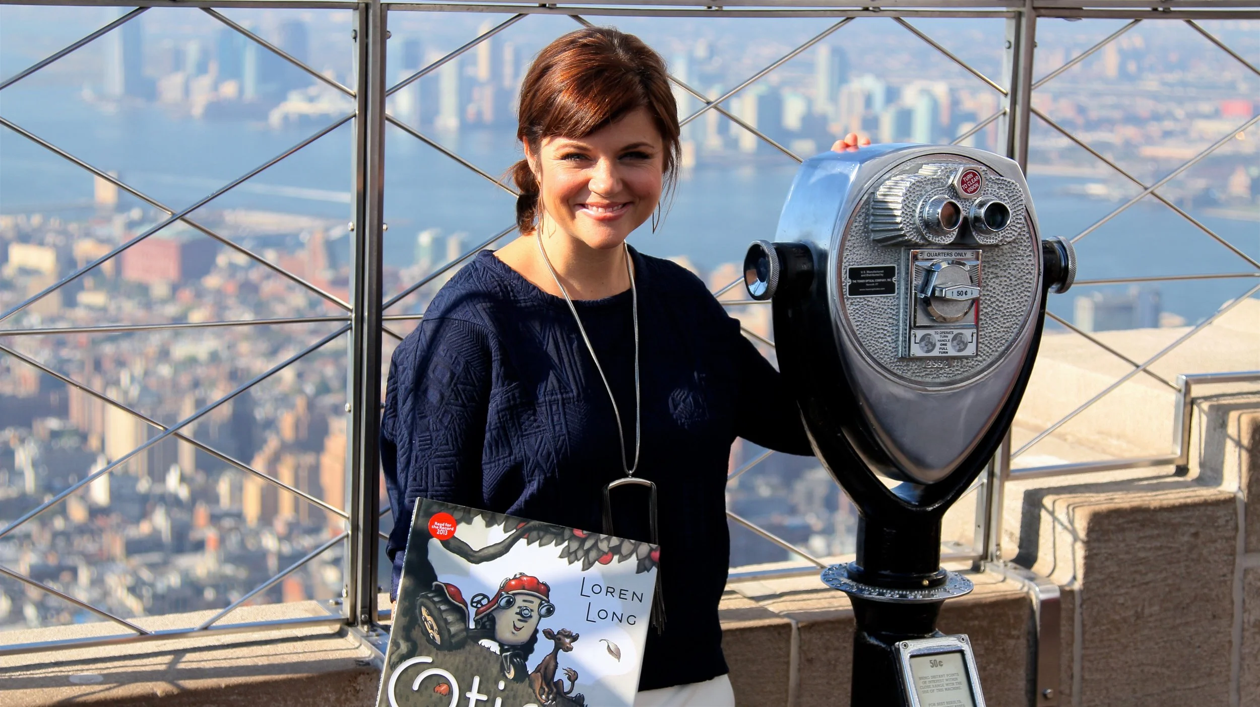 Tiffani Thiessen at the Empire State Building Observatory, NYC
