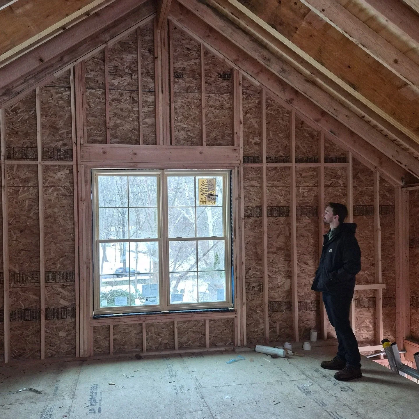 Windows are going in at West Hill.

With this stretch of snow, getting the building enclosed feels especially good.

Nice to walk it with @axea_construction as the loft starts to take shape.