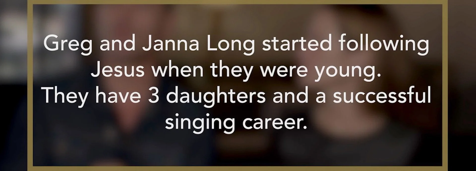 Greg and Janna Long / Who they are offstage is what matters most