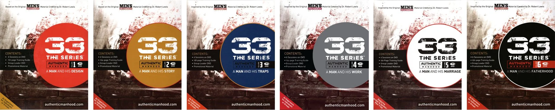 33 The Series Training Guides – 6 volumes with 6 sessions each. The best discipleship resources for men.