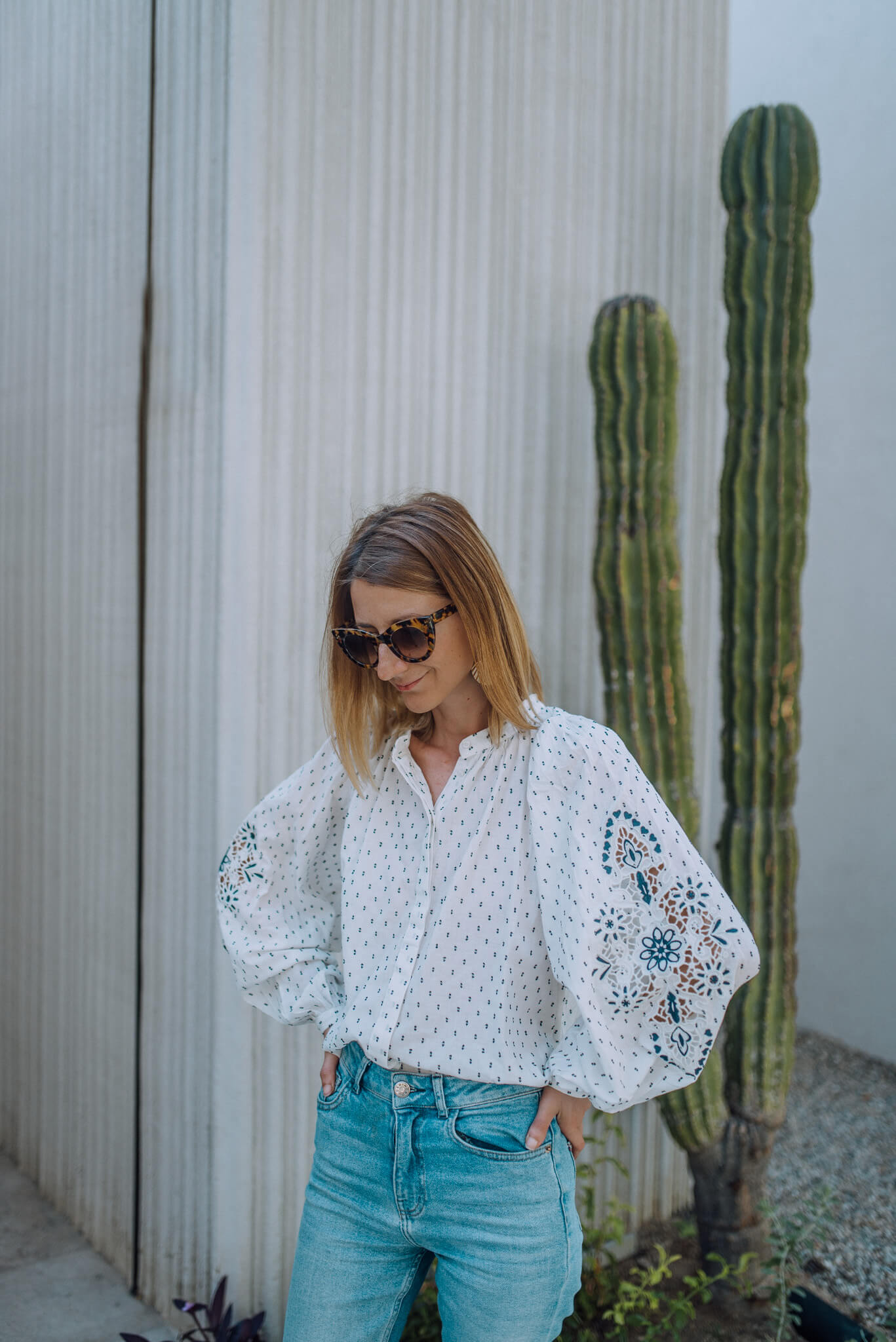HM Boho Blouse with Embroidery Sleeves — zory mory