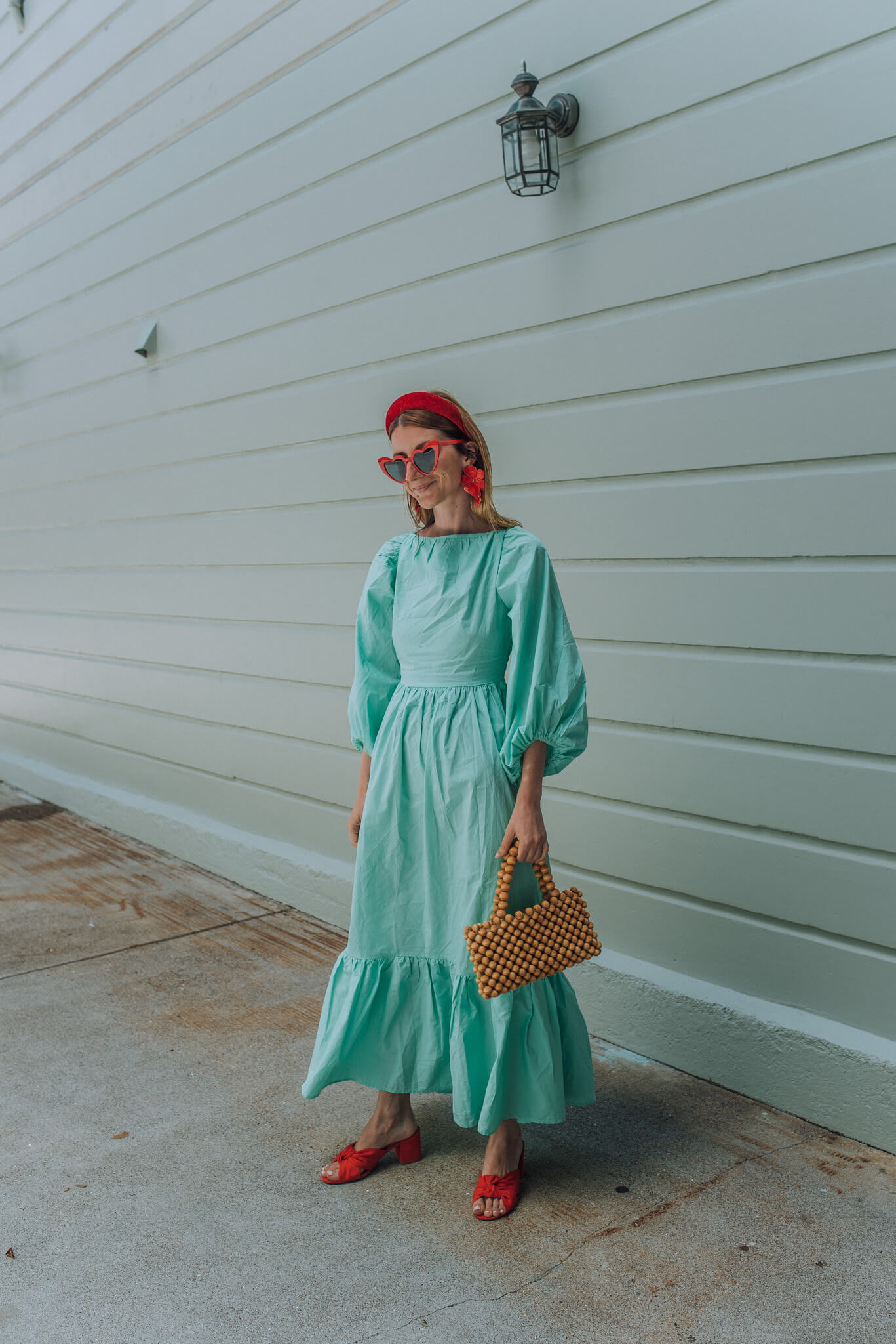 Chanel Mint Green Dress With Red Accents — zory mory
