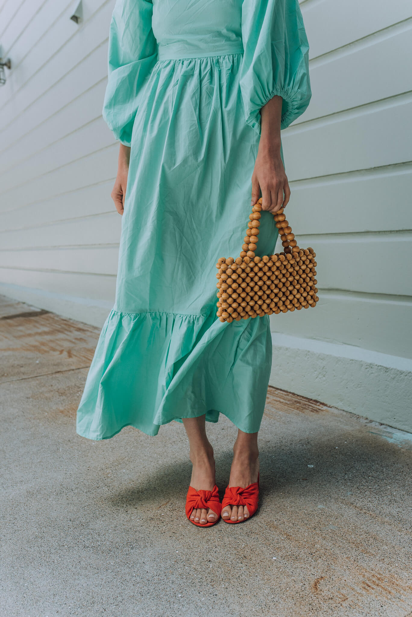 Chanel Mint Green Dress With Red Accents — zory mory