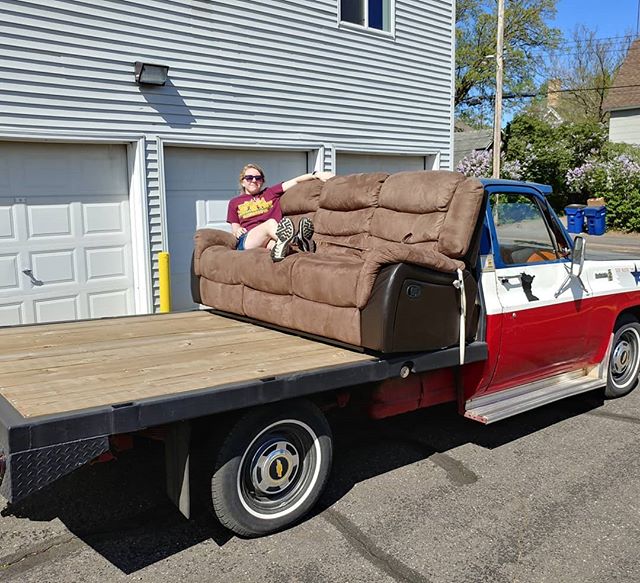 Moving a couch has never been so easy.