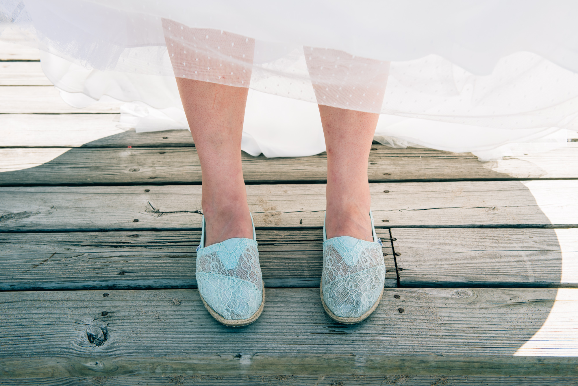 Bride with shoes