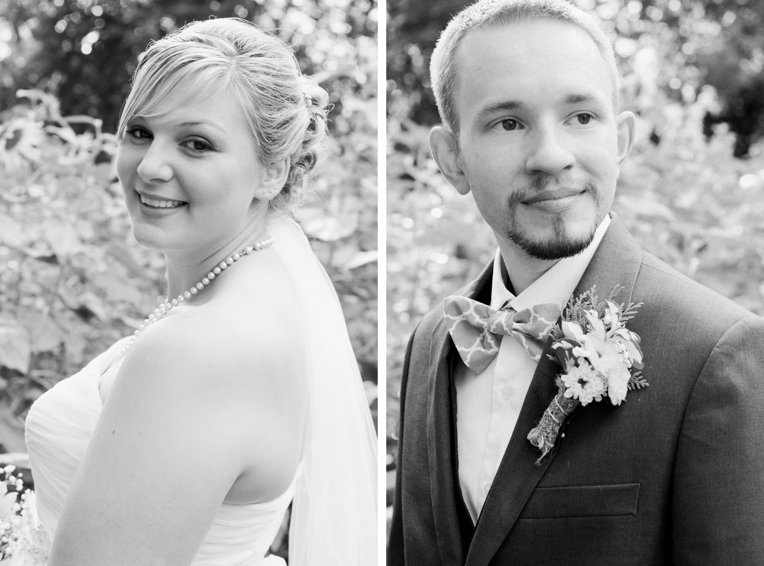 Bride and groom portraits