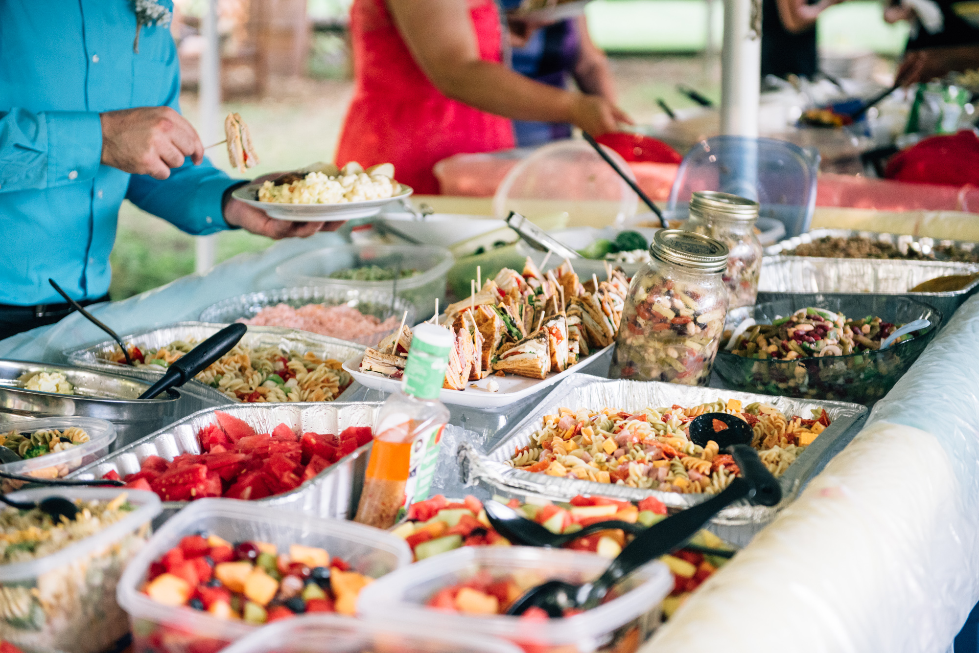 Buffet food