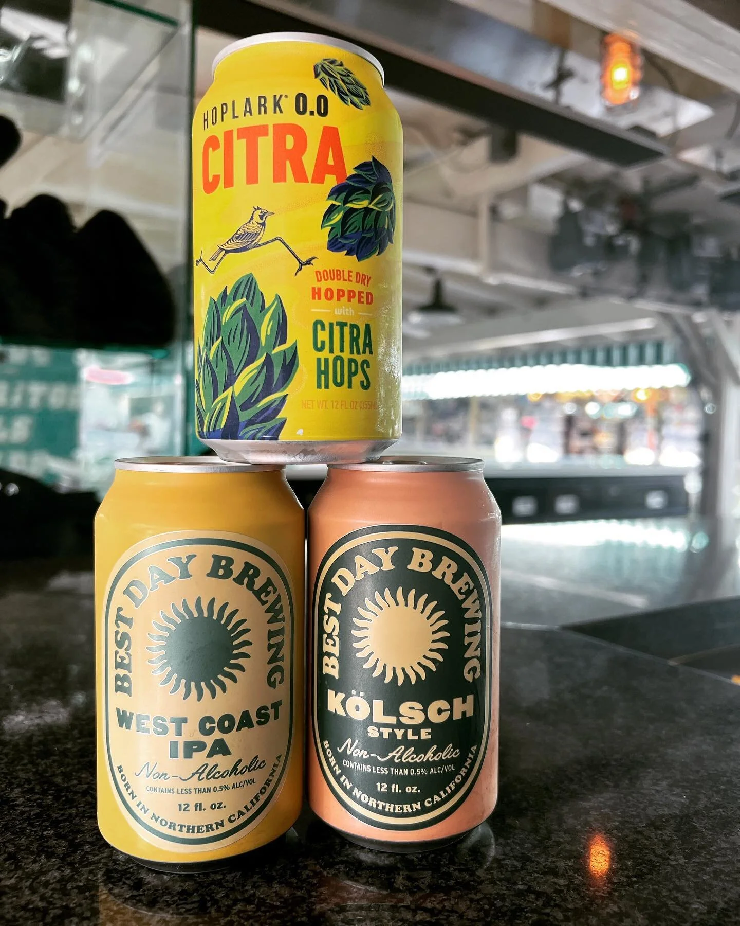 Dry January? The rain has subsided for now ☔️ Bar326 has always got you covered and dry… Non-alcoholic @bestdaybrewing West Coast N/A IPA and N/A Kolsch *contains less than .05% alcohol and @hoplarkzero 0.00% Citra Hopped Water. ☔️ 🍻
📷 @twi