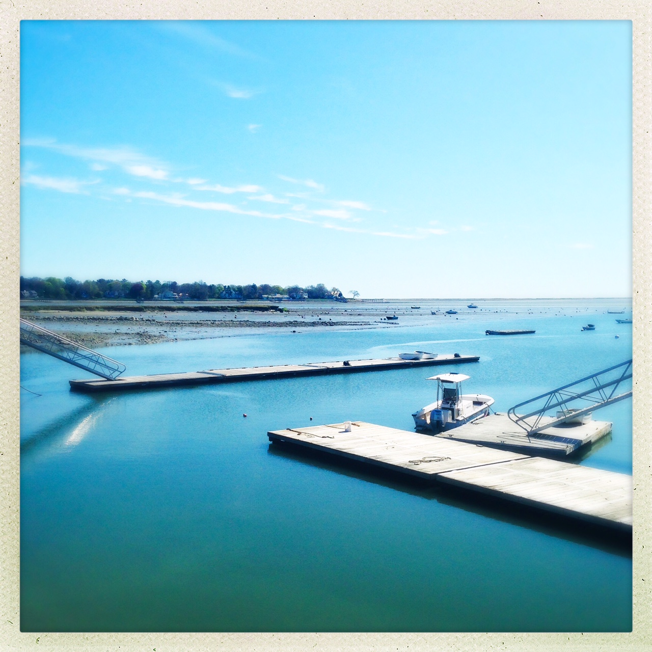  duxbury, massachussetts. duxbury bay, floating docks, spring. 