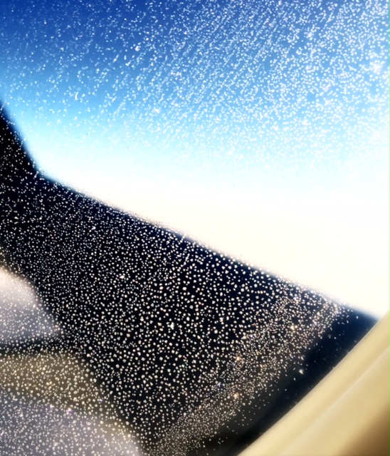 frost,  somewhere over the great salt lake, the window
