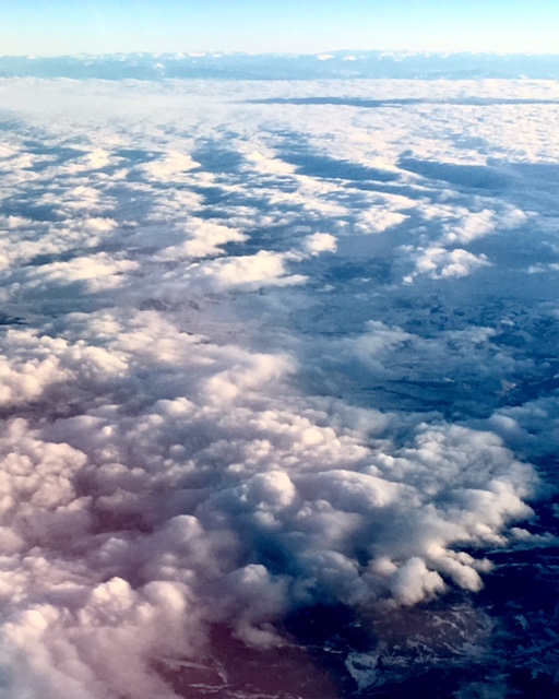 somewhere over utah, aerial view