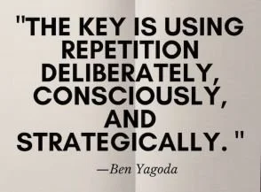 “Location, Location, Location.” That’s the number one rule in real estate. When it comes to getting the word out, should “repetition, repetition” be our number one rule?