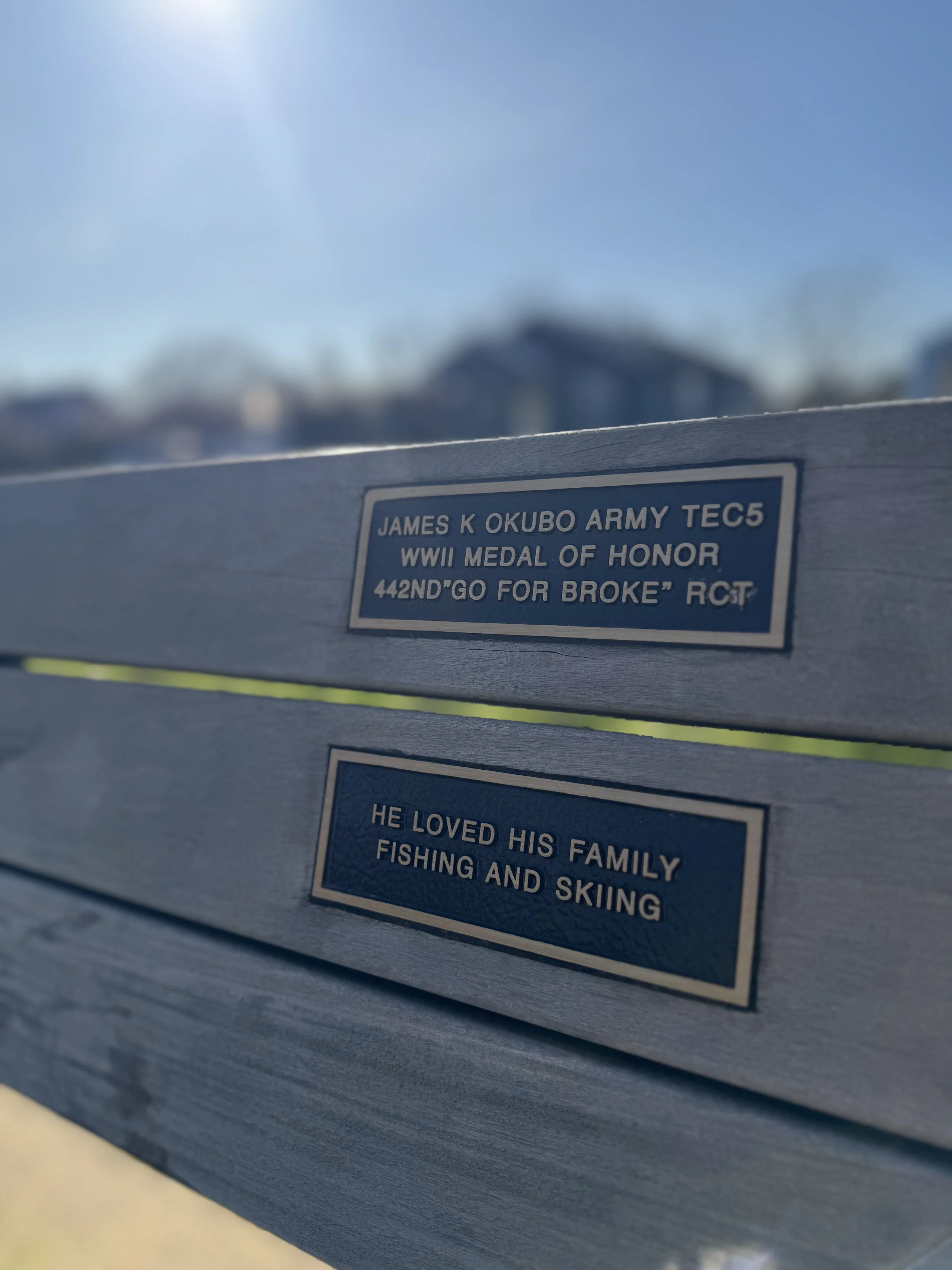 James Okubo Memorial Bench Dedication
