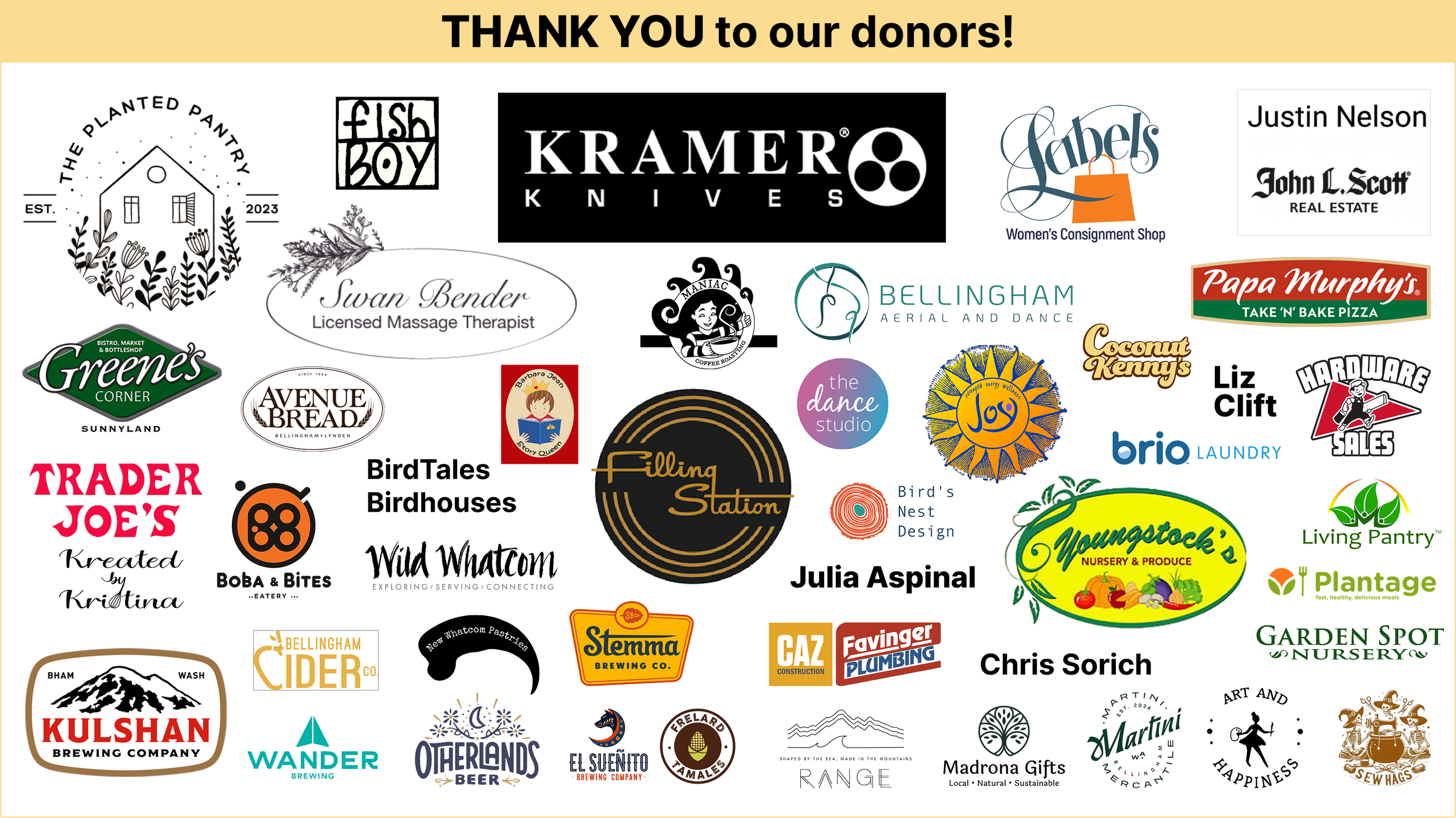 Earth Day Donor logos