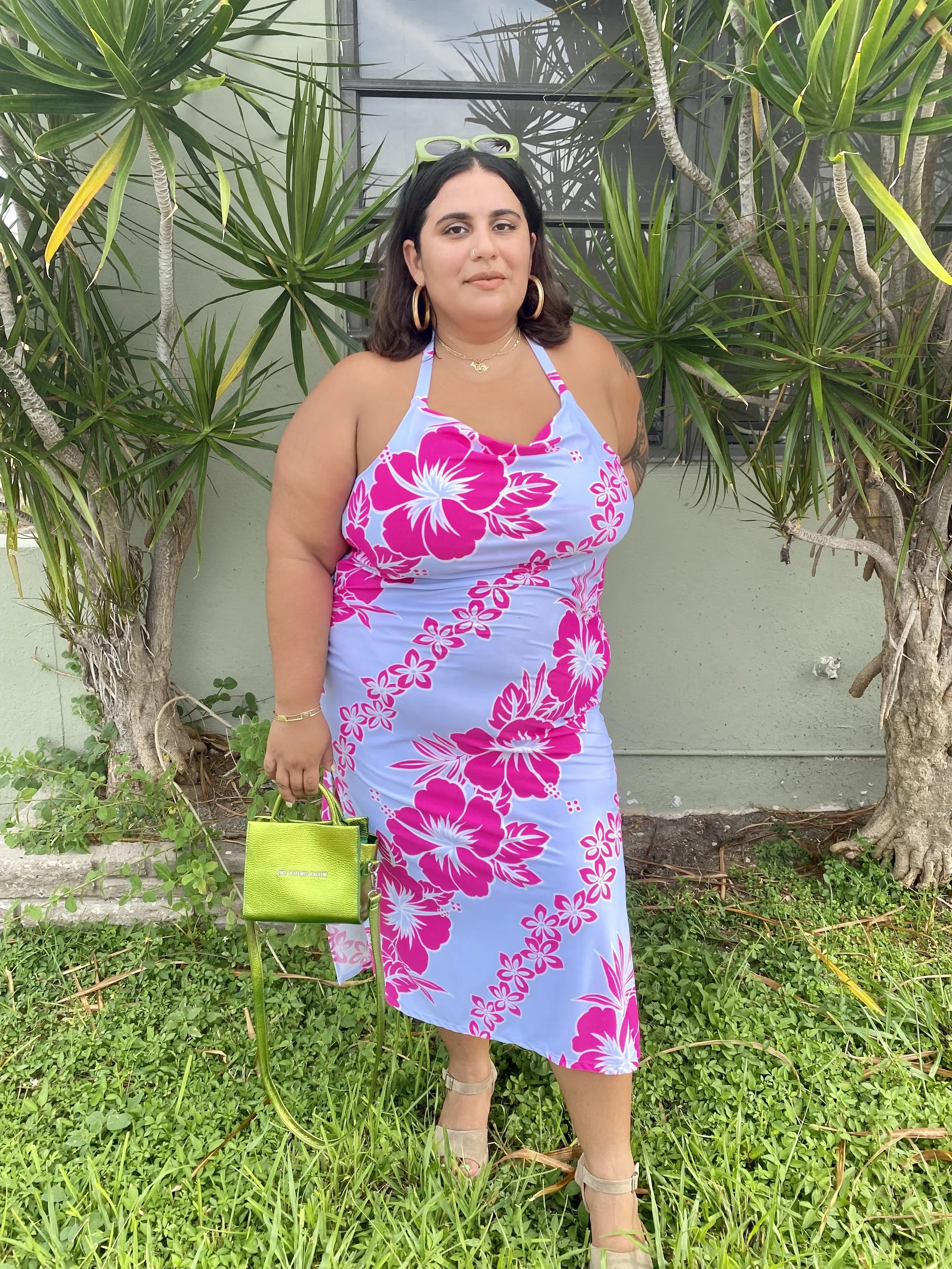 Hibiscus Halter Dress  J.Papa